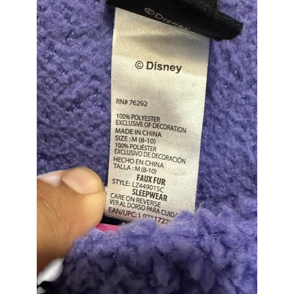 Disney Nightmare Before Christmas Plush Pajama Top Purple Size Medium Comfy - Picture 4 of 6